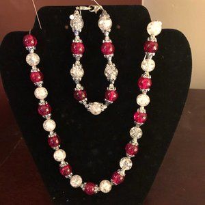 Necklace with matching bracelet